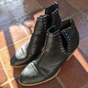 studded heeled boots